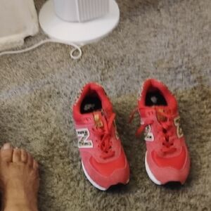 Red Athletic Sneakers Modern Sporty Design